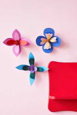 Lot de 3 décorations murales fleuries en 3D Studio Roof | Anthropologie (EU)