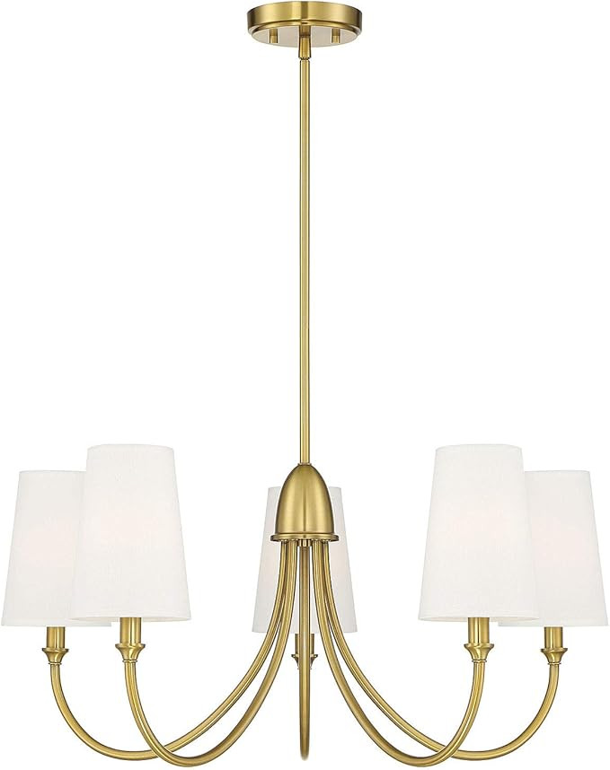 Savoy House 1-2540-5-322 Cameron Warm Brass 5 Light Chandelier (29" W x 13"H) | Amazon (US)
