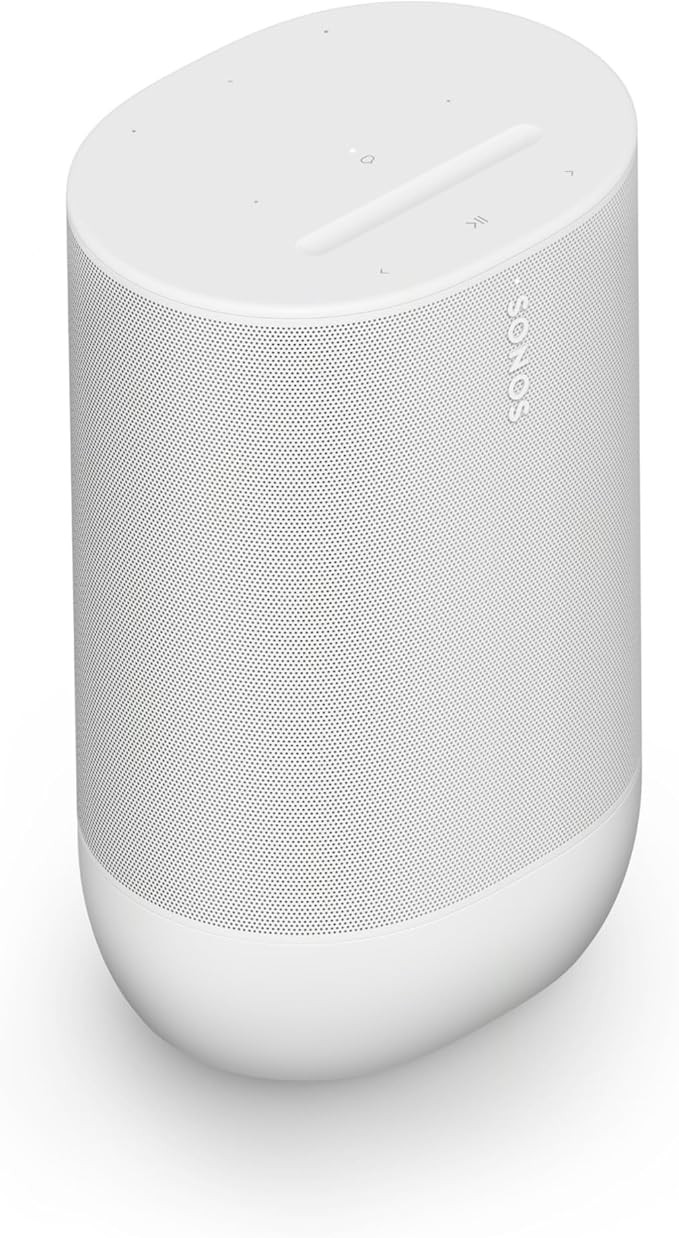 Sonos Move 2 - White - Wireless Portable Bluetooth Speaker | Amazon (US)