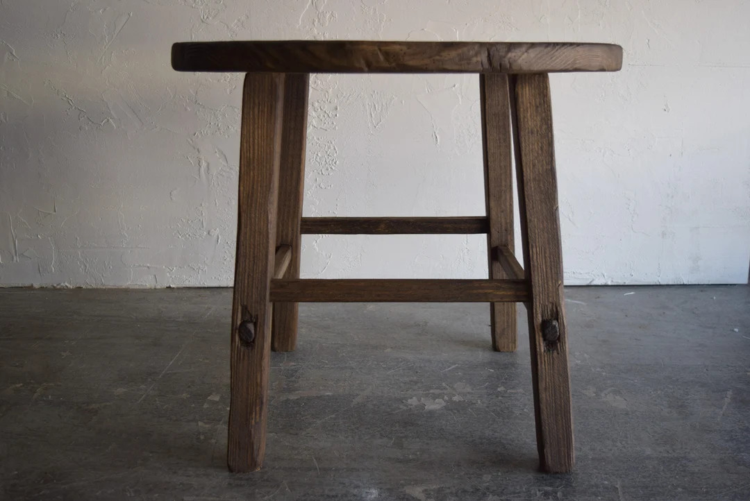 Made to Order: Large Dark Round Accent Table Living Room Antique Style - Etsy | Etsy (US)