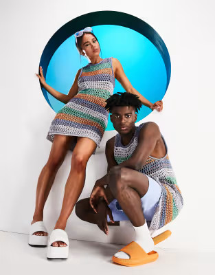 ASOS DESIGN Circular Design unisex open stitch longline tank top in organic cotton | ASOS (Global)