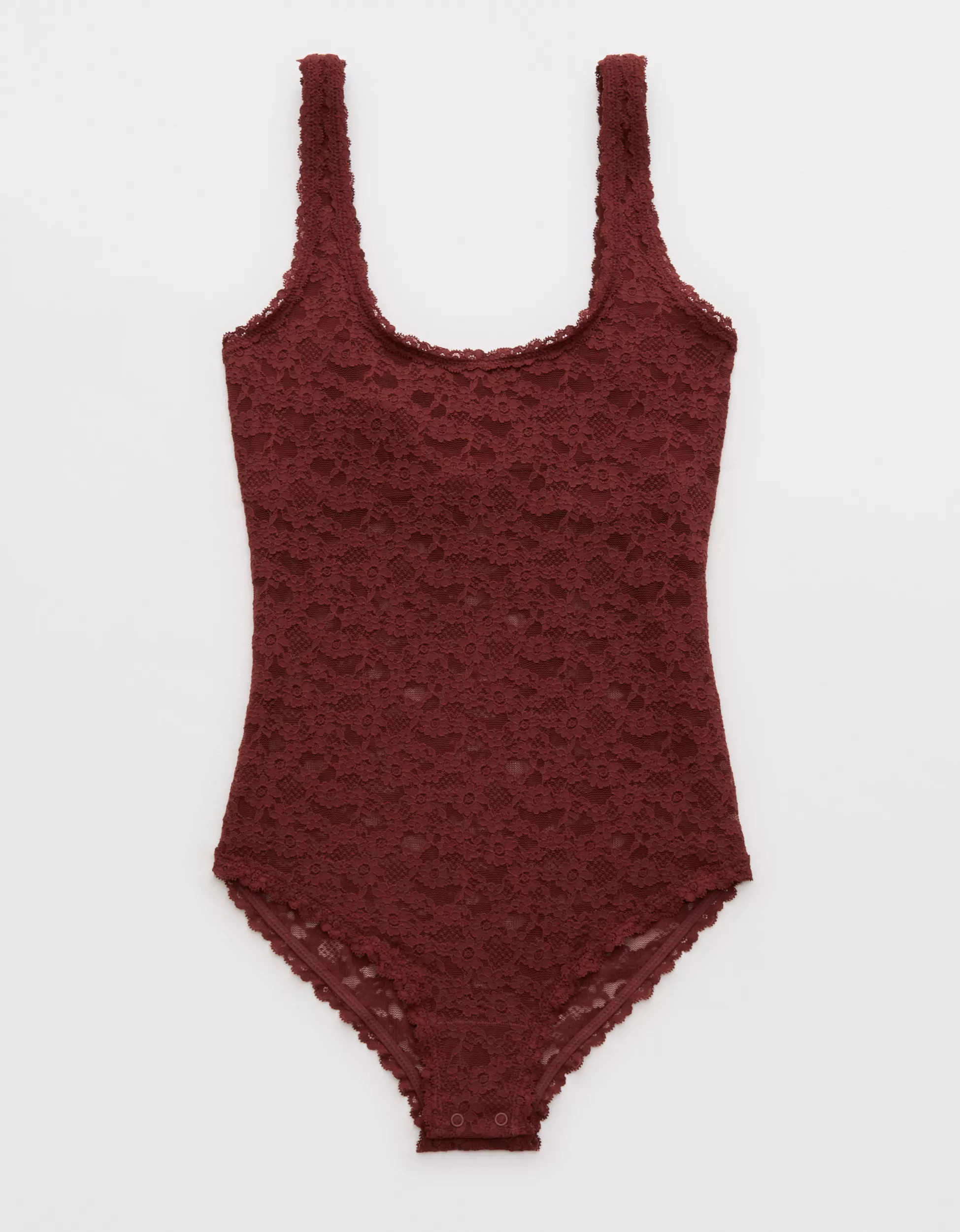 Show Off Vintage Lace Scoop Bodysuit | Aerie