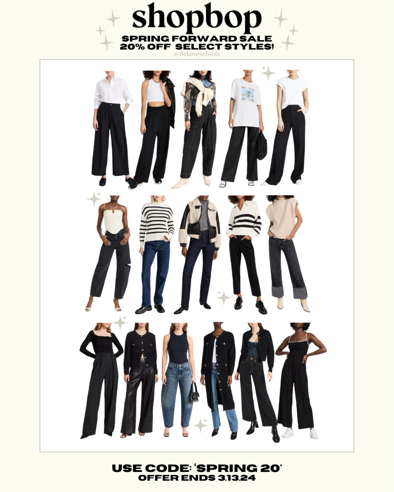 Use code ‘SPRING20’ to get 20% off the Shopbop Spring Forward Sale 🖤⛓️☕️

#LTKworkwear #LTKsalealert #LTKstyletip