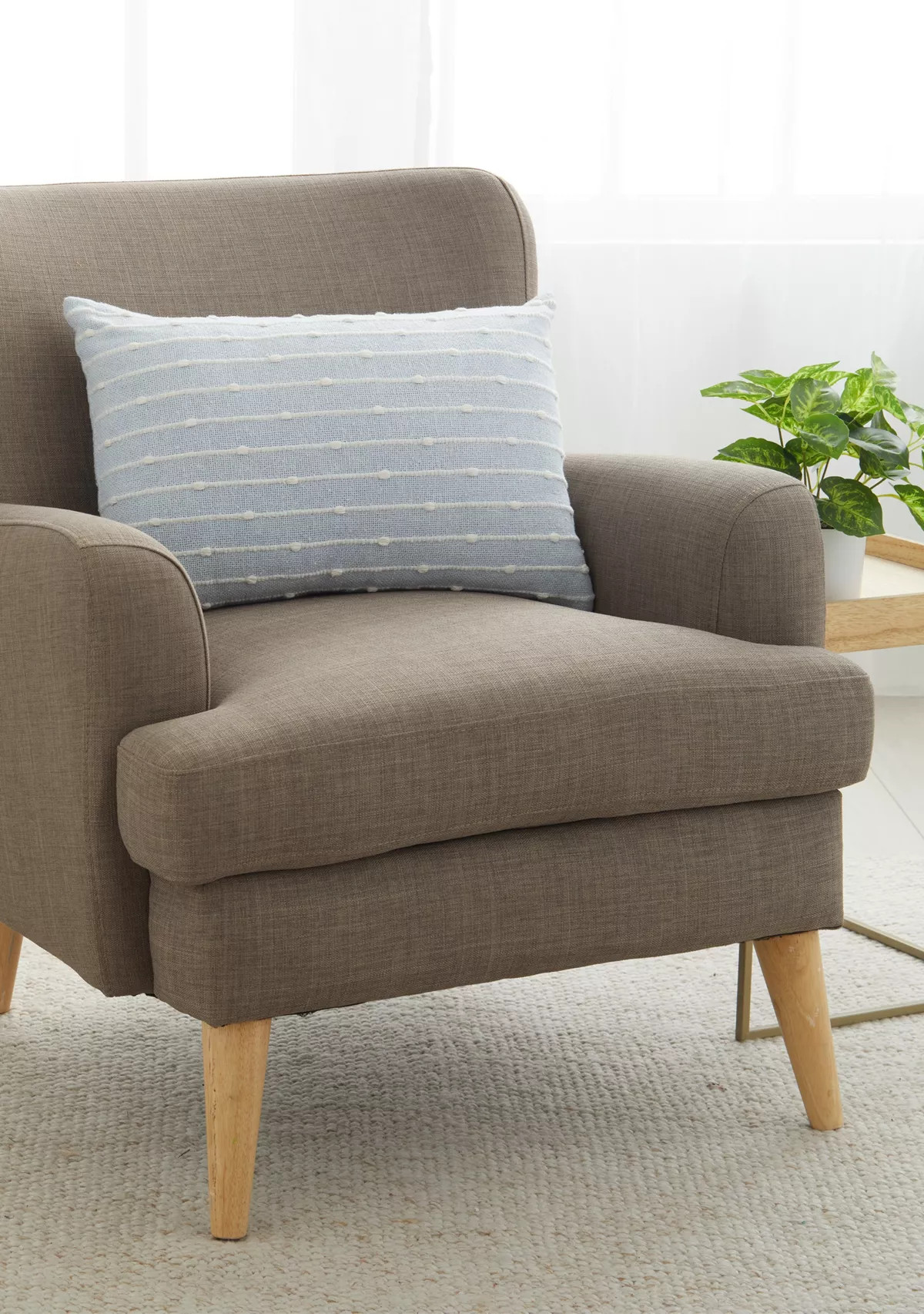 Crown & Ivy™Embroidered Knot 14'' x 20'' Pillow | Belk