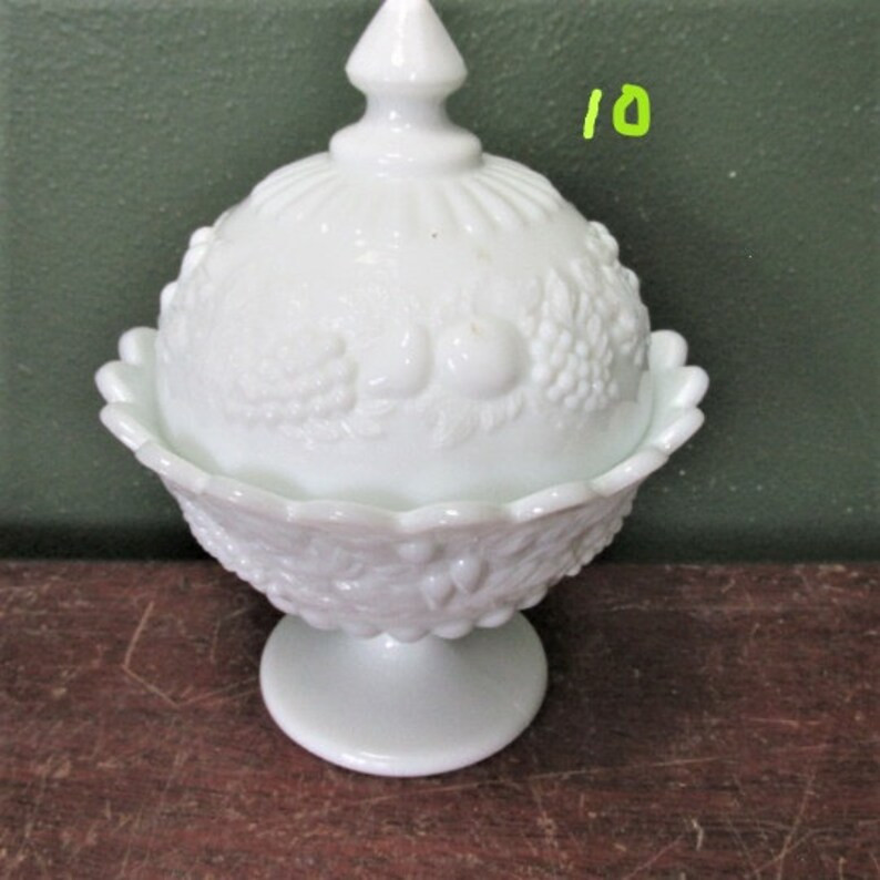 Milk Glass Dishes Choice of Vintage Decorative Candy or - Etsy | Etsy (US)