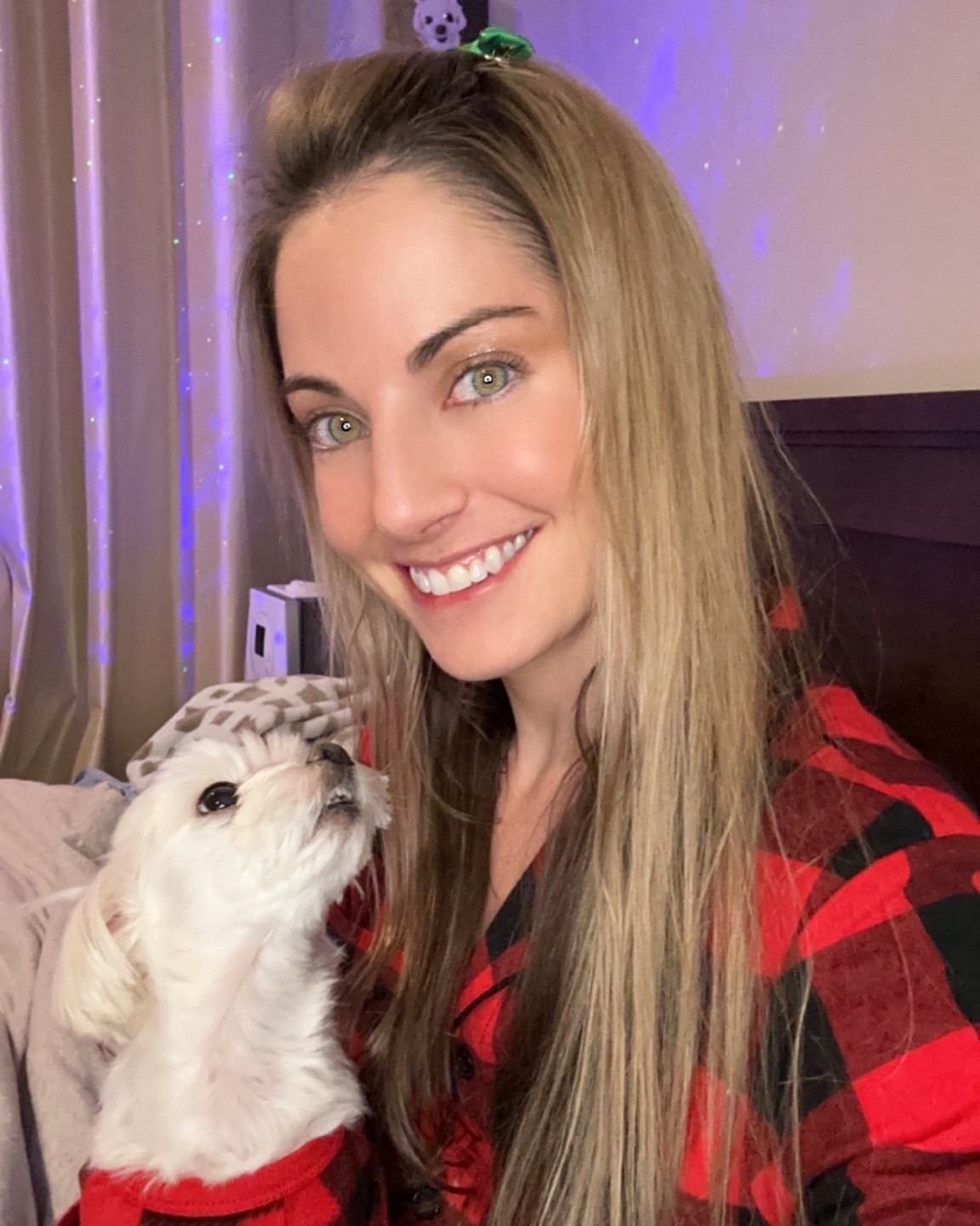 Target matching family and dog pajamas . Perry is wearing a size XS and weighs almost 5lbs neck 9.5”, back 9” chest 13”.  I am 5’3 110lbs and am wearing size XS adult. I also fit in XL kids

#LTKHoliday #LTKfindsunder50 #LTKSeasonal