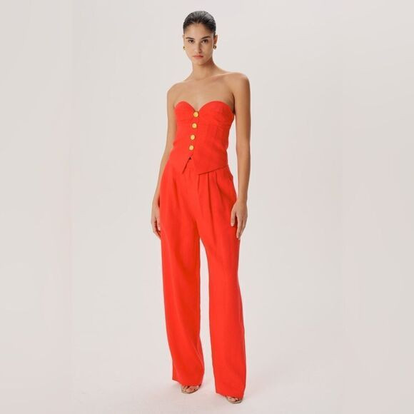 Ronny kobo KREW PANT - RED NWT SIZE XS | Poshmark