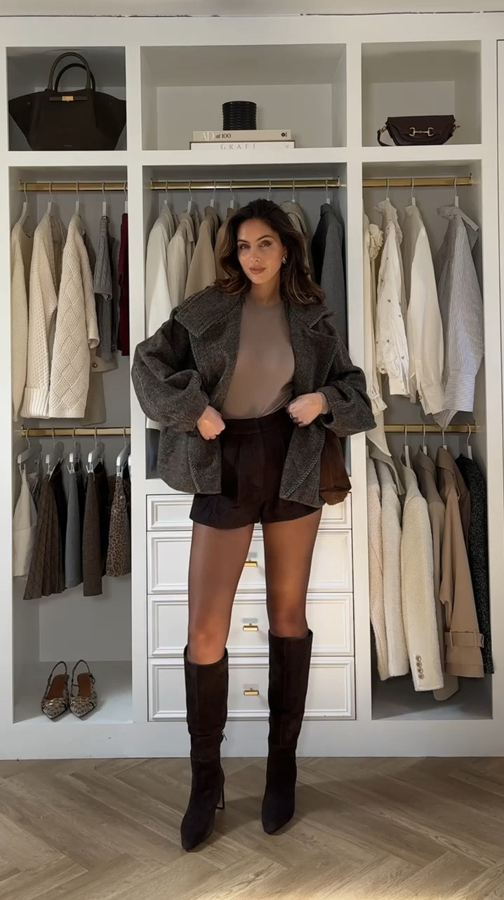 Autumn outfits I’m so excited to wear this season! Covering all the classics, cropped chocolate and houndstooth jackets, shadows of browns, taupes and burgundy, knee high boots, jeans and a tee, perfect workwear fits too 

#LTKautumn #FashionMonth #LTKworkwear