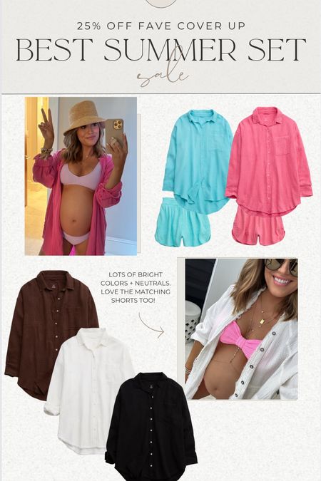 25% off my favorite cover up — rarely goes on sale! Some colors have matching shorts— cutest summer outfit! Aerie sale // 

#LTKsalealert #LTKfindsunder50 #LTKstyletip