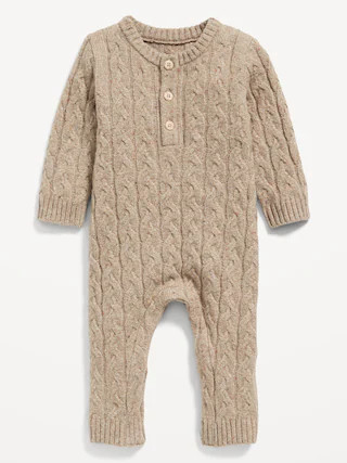 SoSoft Long-Sleeve Henley One-Piece for Baby | Old Navy (CA)