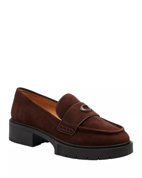 COACH Women's Leah Suede Loafers | Bloomingdale's Shoes | Bloomingdale's (AU)