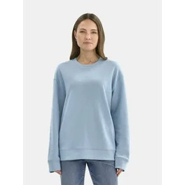 Time and Tru Women's Tunic Sweatshirt with High-Low Hem, Sizes XS -4X | Walmart (US)