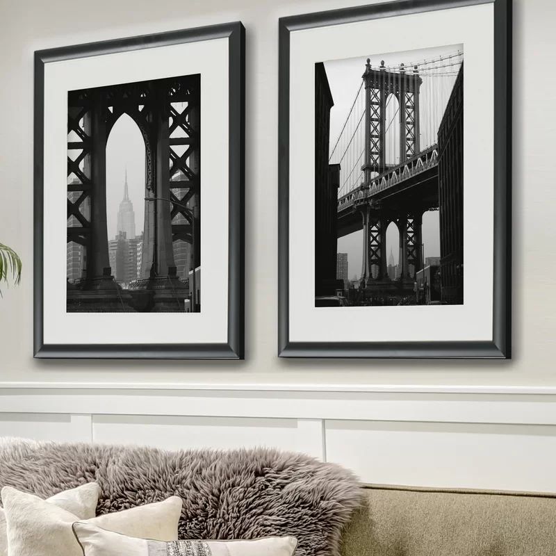 New York Crossing - 2 Piece Picture Frame Photograph | Wayfair North America