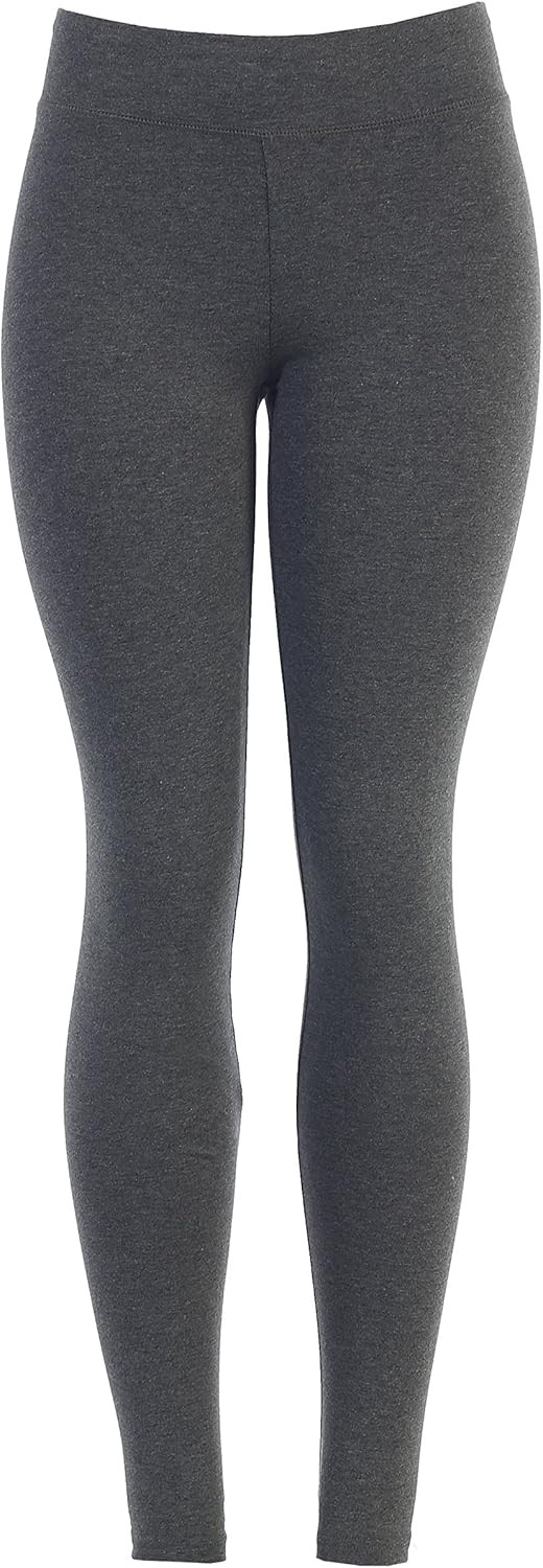 EttelLut Cotton Spandex Basic Leggings Pants-Jersey Full/Capri Regular/Plus Size | Amazon (US)