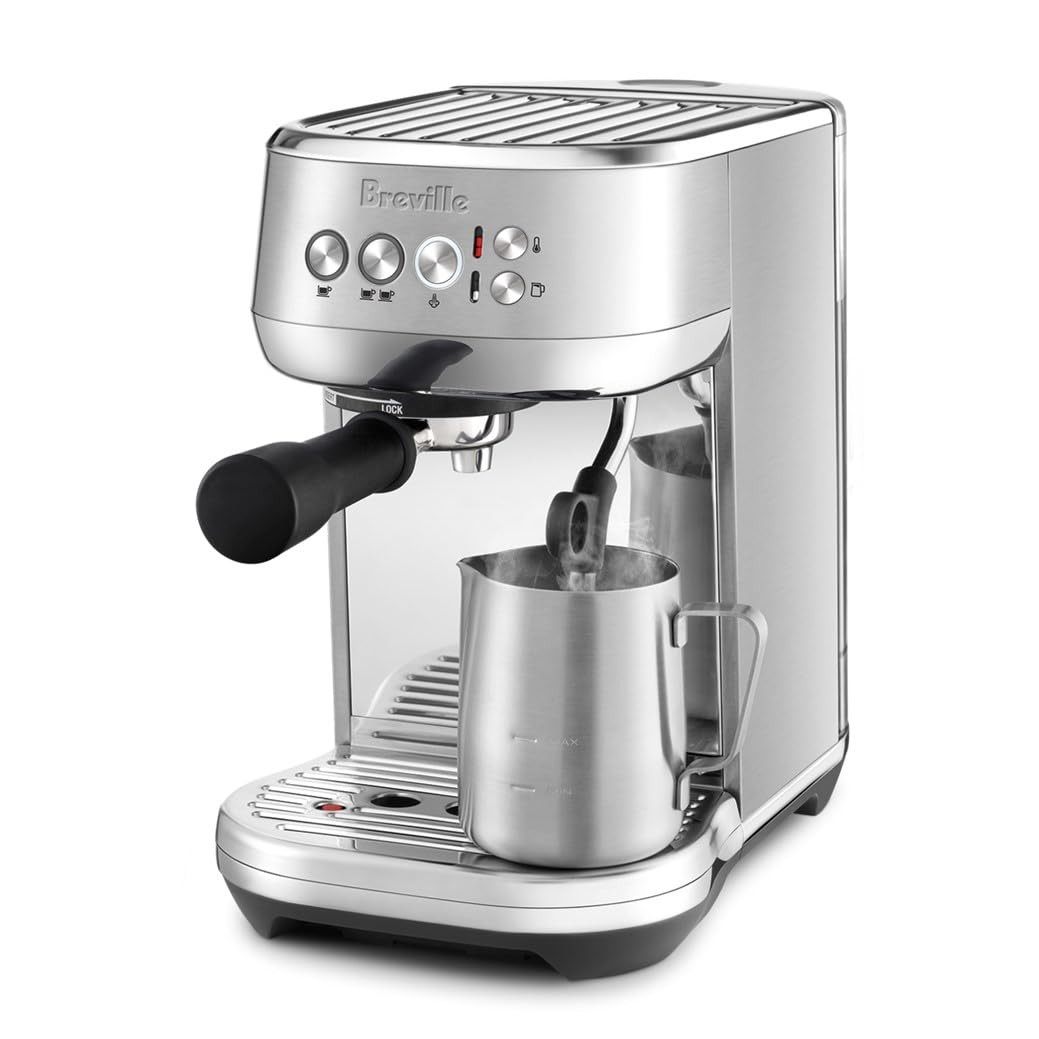 Breville BES500BSS Bambino Plus Espresso Machine, Brushed Stainless Steel | Amazon (US)