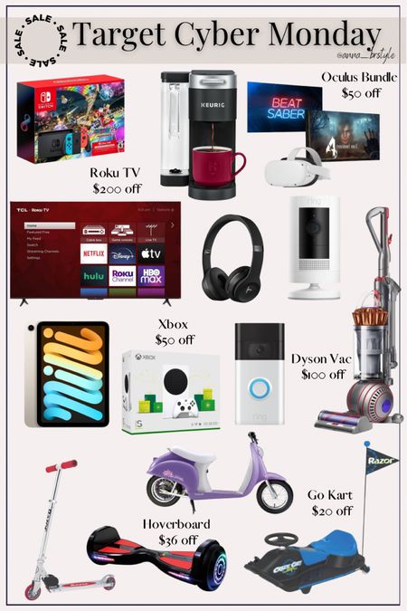 Target Cyber Monday - Oculus sale, Dyson vacuum on sale, roku tv on sale, home sale finds 

#LTKCyberweek #LTKsalealert #LTKhome