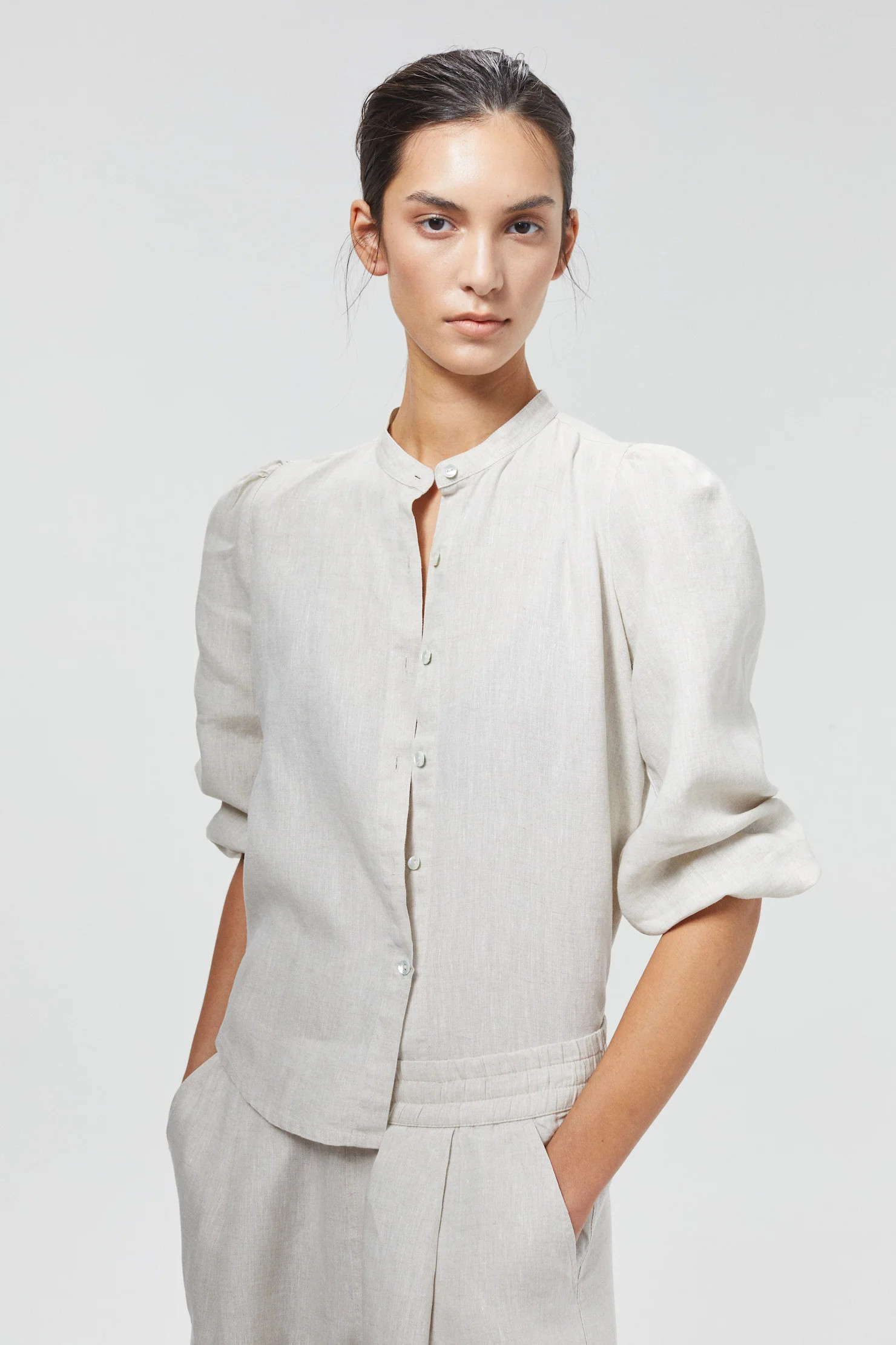 Meknes Linen Shirt - Natural | Lanhtropy