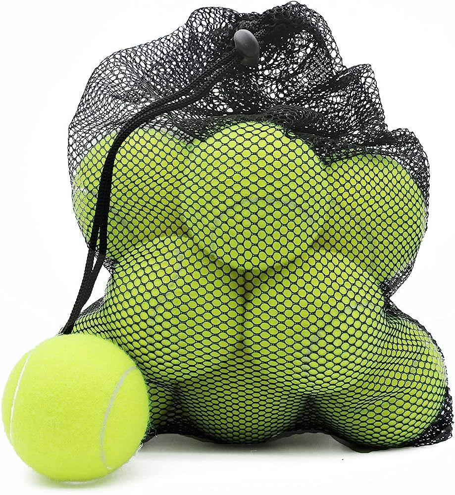 Magicorange Tennis Balls, 12 Pack Training Tennis Practice Balls, Pet Dog Playing Balls, Come wit... | Amazon (US)