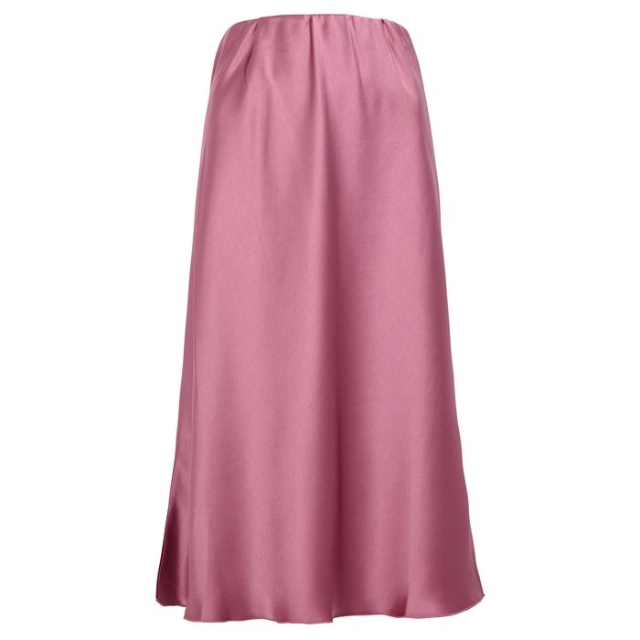 Nanushka Zarina Dusky Pink Satin Midi Skirt | Harvey Nichols (Global)