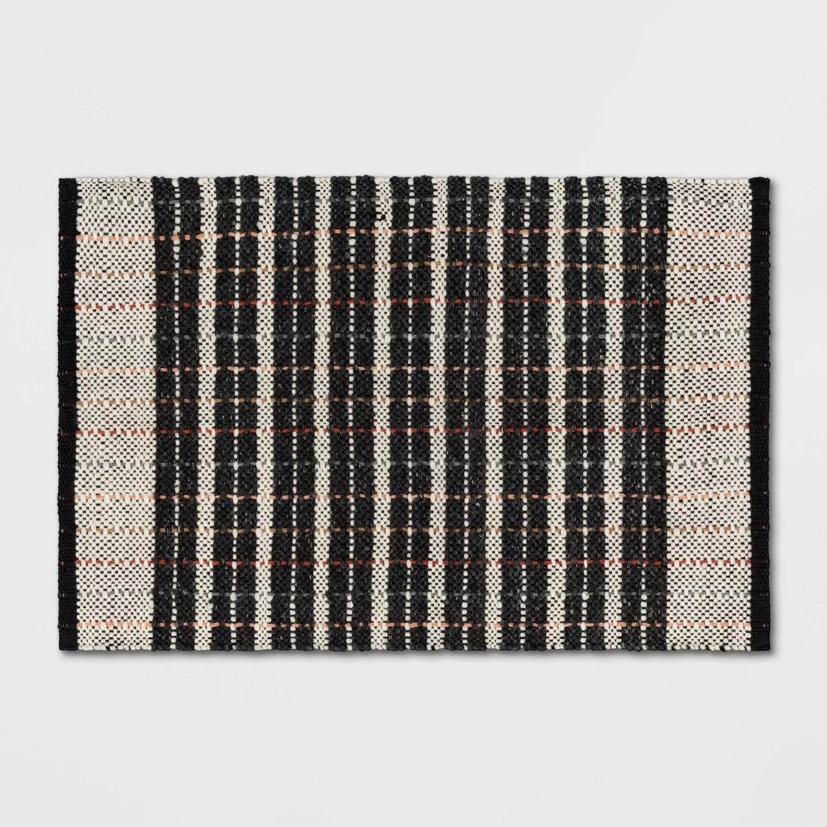 2'x3' Handloom Mixed Fibre Striped Rug - Threshold™: Indoor Outdoor Accent, Modern Traditional | Target