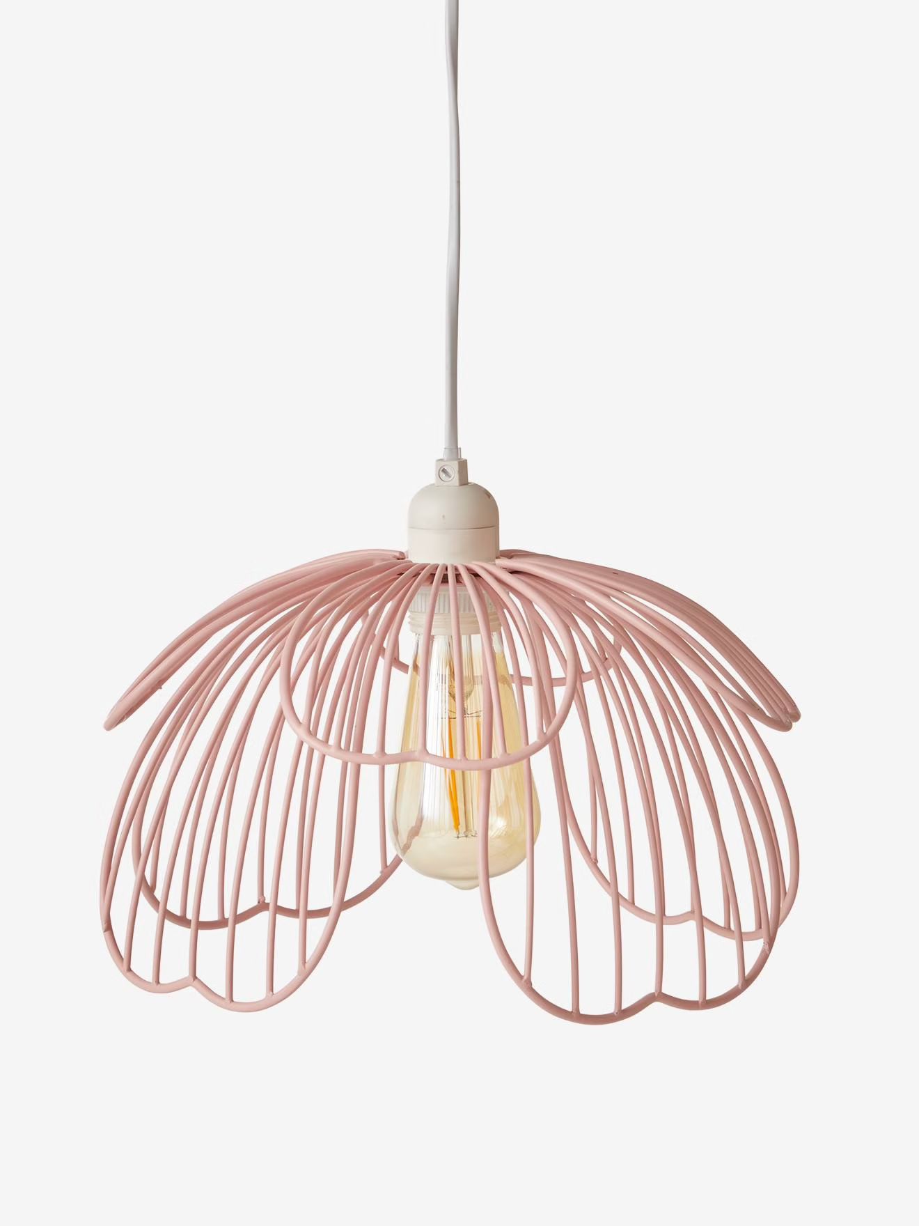 Flower Lampshade in Metal - light pink | Vertbaudet (UK)