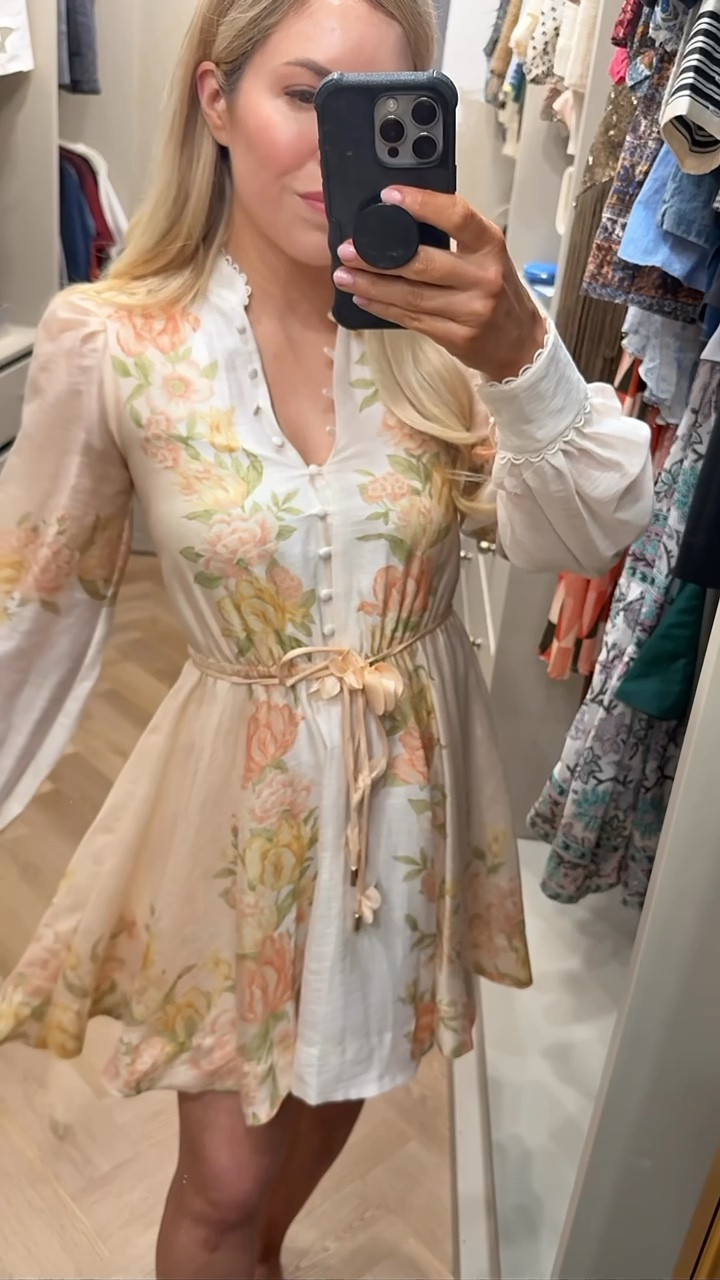 So cute - looks like Zimmermann!
RUNS SMALL across chest (wearing my usual XS but need small)


#LTKSeasonal