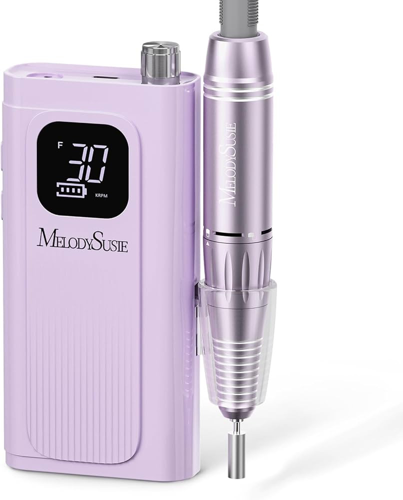 MelodySusie Professional Rechargeable Nail Drill 30000 RPM, Electric Nail File for Shaping, Remov... | Amazon (US)
