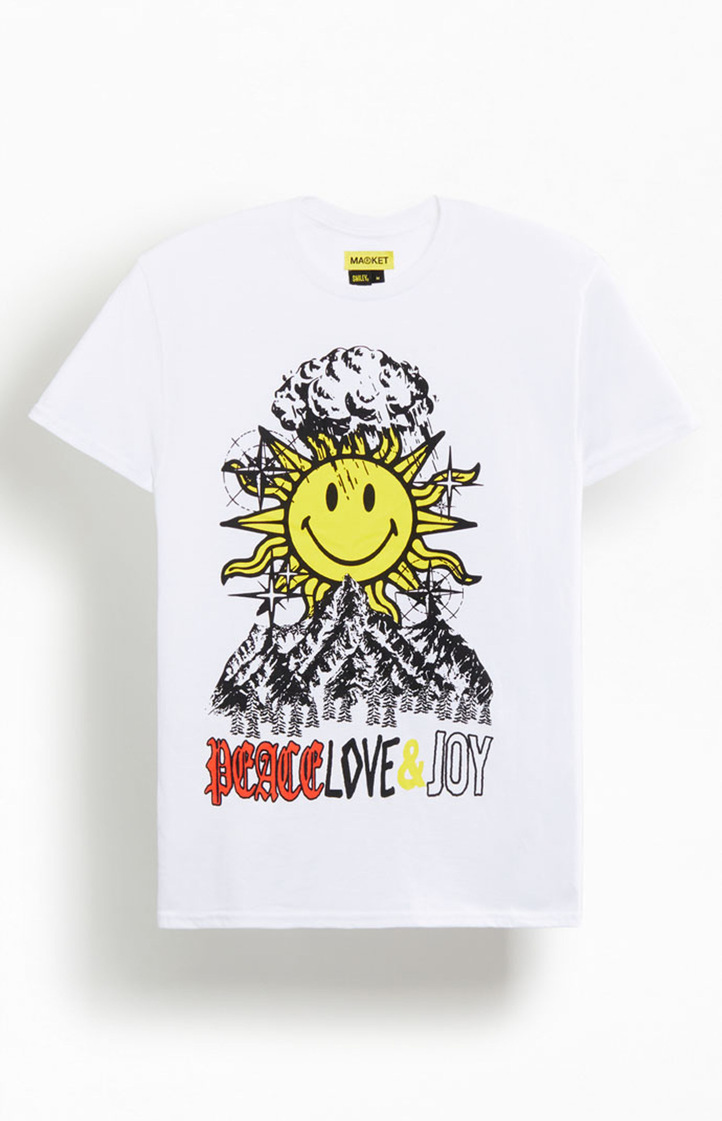 Market Smiley Peace Love Joy T-Shirt | PacSun