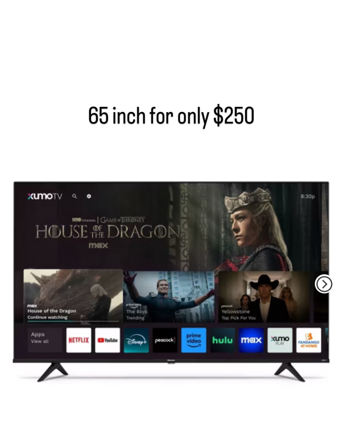 65inch tv for $250

#LTKCyberWeek #LTKGiftGuide #LTKHoliday