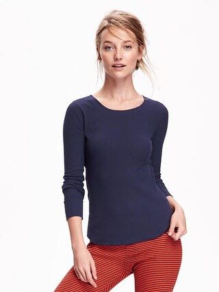 Thermal Crew-Neck Tee for Women | Old Navy (US)