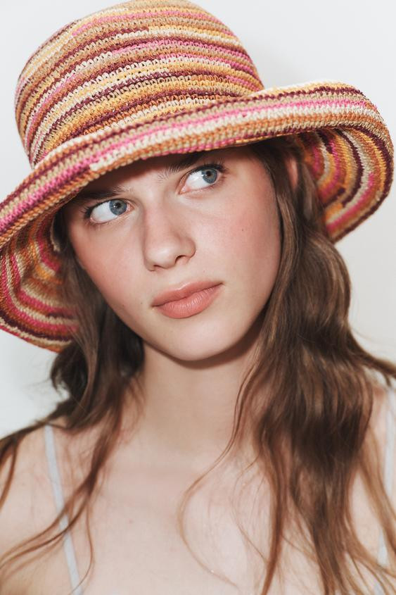 COMBINED WOVEN HAT | Zara US