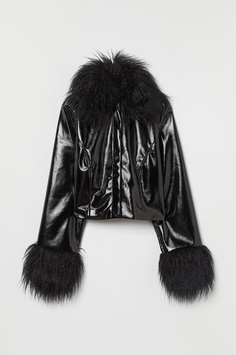 Faux Fur-trimmed Jacket | H&M (US)