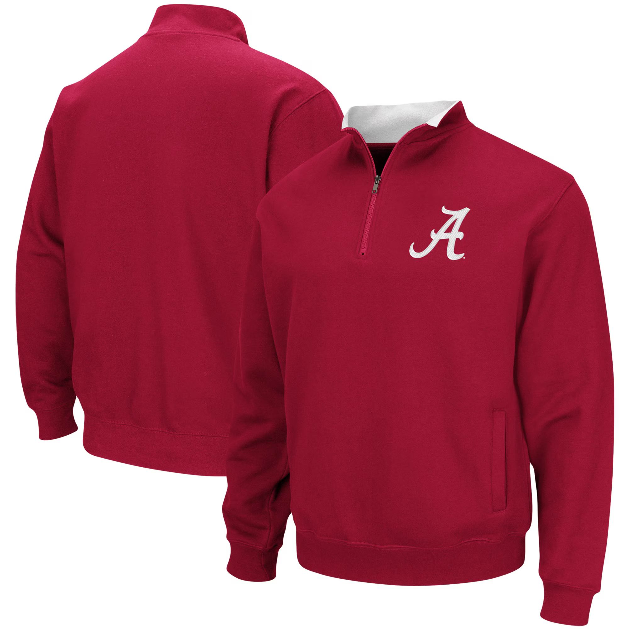 Alabama Crimson Tide Colosseum Tortugas Logo Quarter-Zip Pullover Jacket - Crimson | Fanatics