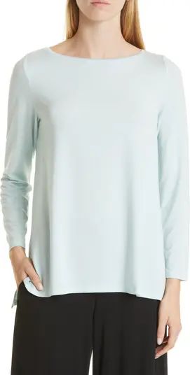 Bateau Neck Three-Quarter Sleeve Top | Nordstrom