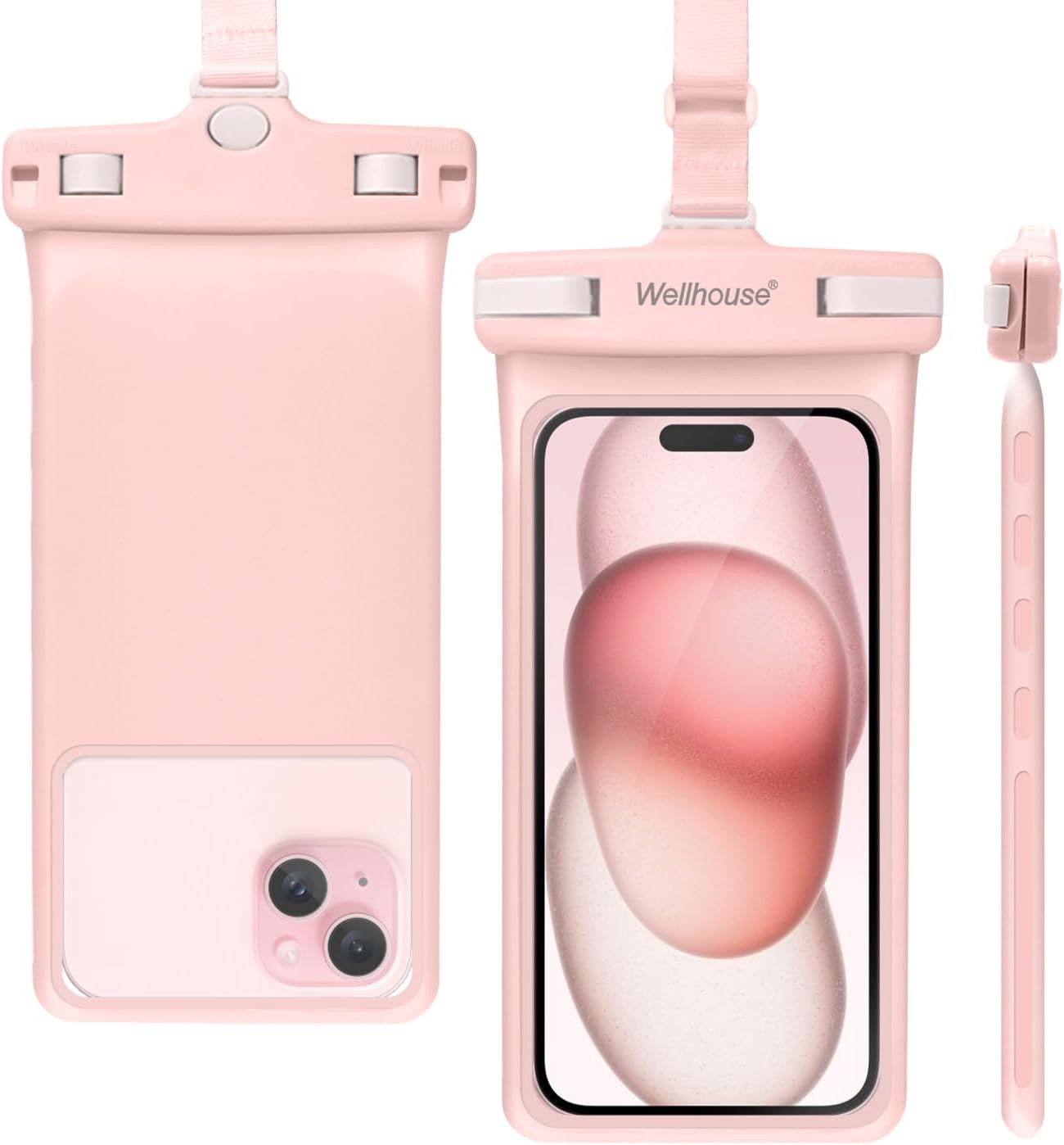 wellhouse Waterproof Phone Pouch, Waterproof Phone Case for iPhone 16 15 14 13 12 Pro Max XS Sams... | Amazon (US)