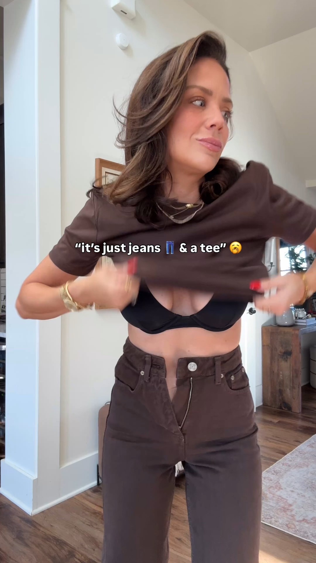 Zara jeans & tee affordable AMAZING basics! In S tee & 25 jeans. They RUN SMALL. Go up a full size. 

#LTKFindsUnder50 #LTKootd #LTKFindsUnder100