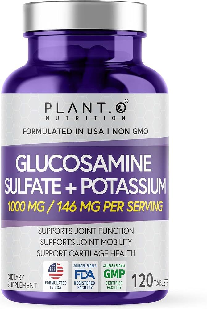 Glucosamine Sulfate with Potassium | Strong Joint Support Supplement | Supports Cartilage and Con... | Amazon (US)