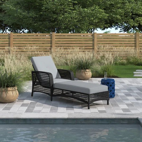 Cain Outdoor Wicker Chaise Lounge | Wayfair North America