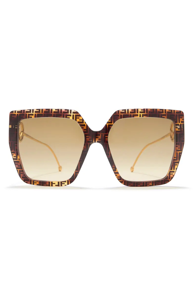 FENDI 56mm Oversized Square Sunglasses | Nordstromrack | Nordstrom Rack