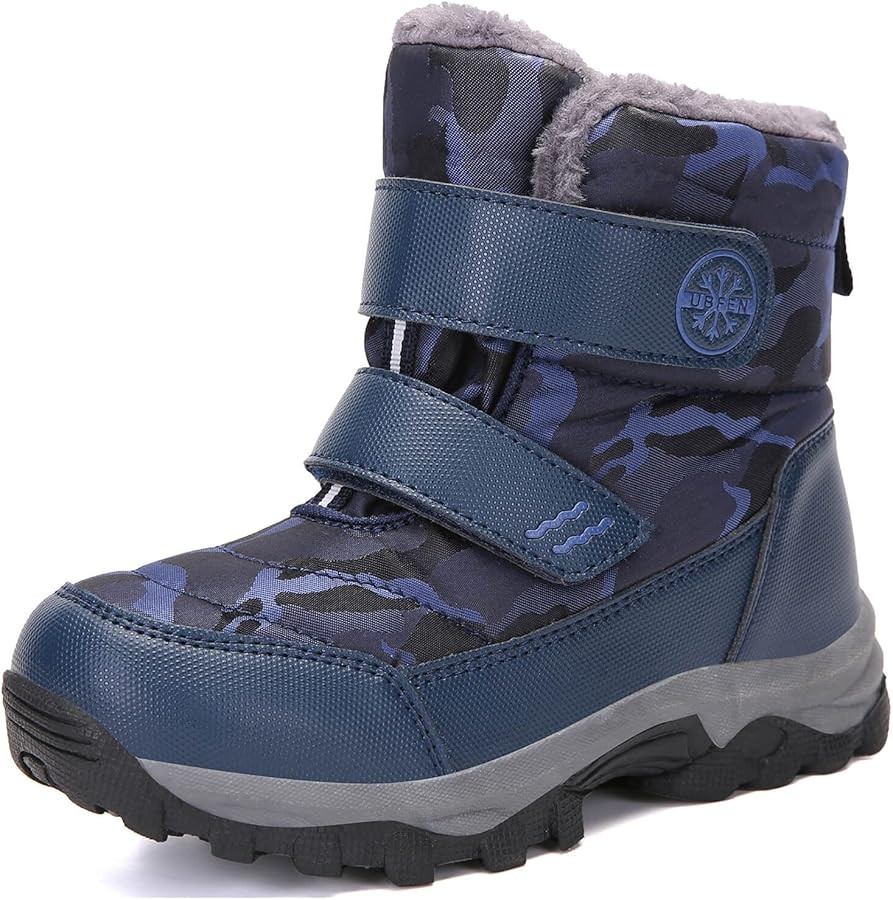 UBFEN Kids Snow Boots Boys Girls Winter Warm Waterproof Outdoor Slip Resistant Cold Weather Unise... | Amazon (US)