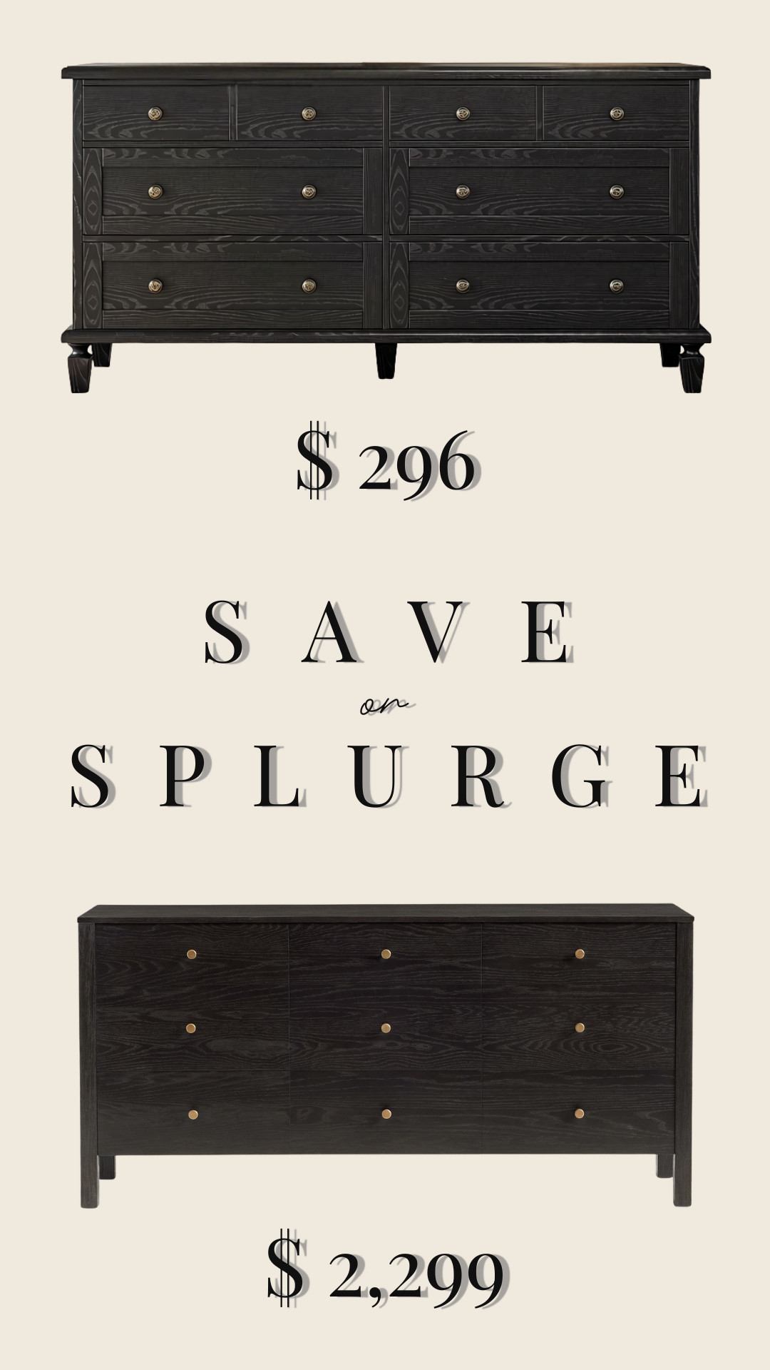 Save or Splurge on these gorgeous dressers! 

 #LTKHome #LTKSaleAlert