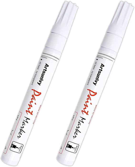 White Paint Pens marking pens Permanent Markers - 2 Pack Oil Based Waterproof Markers for Tire, R... | Amazon (US)