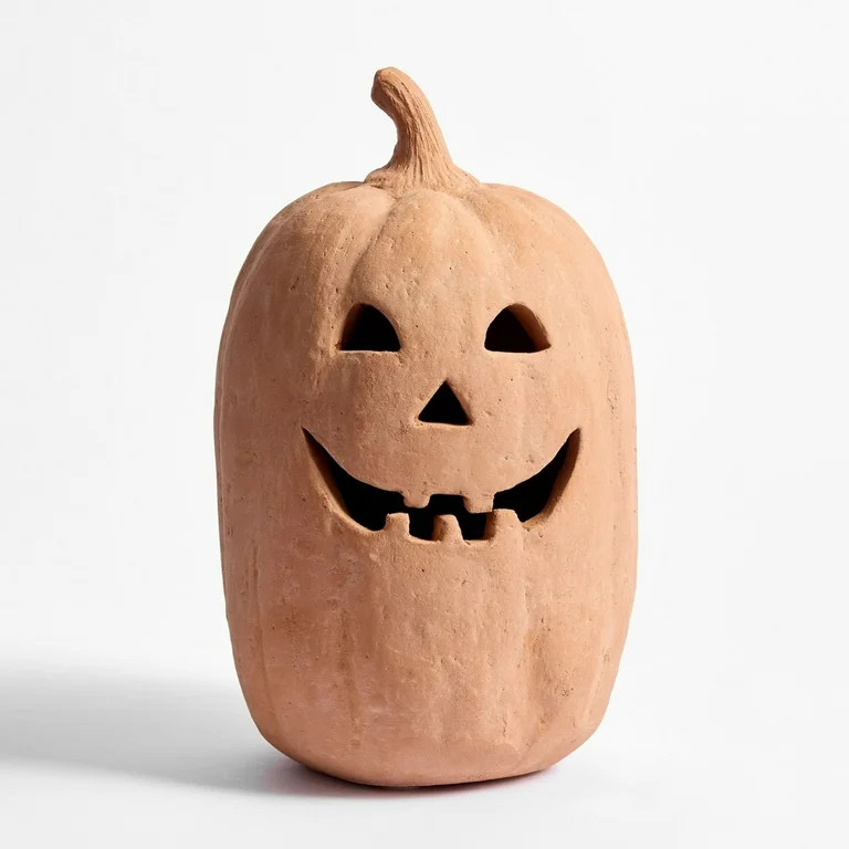 Hallowmas Handcrafted Jack-O'-Lantern - Artisanal Halloween Decor with Hand-Carved Details | Kiln... | Walmart (US)