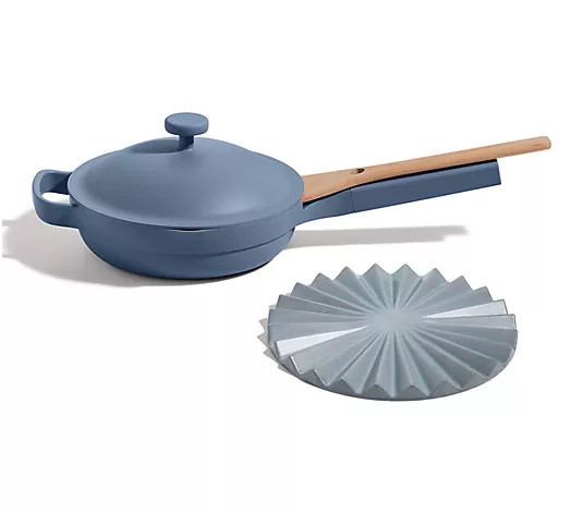 Our Place Ceramic Nonstick 8" Mini Always Pan w/ Pleat Trivet - QVC.com | QVC
