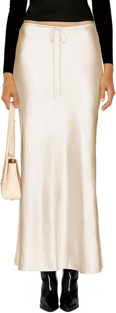 Design: These maxi skirts for women are designed with a high waist and an adjustable drawstring, ... | Amazon (US)