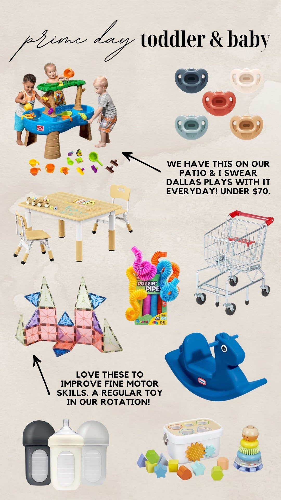 Amazon Prime Day Toddler & Baby // Amazon Toddler Toys // Kids Toys // Magnatiles // Rainforest Water Table // Pop Tubes

#LTKSaleAlert #LTKKids #LTKBaby