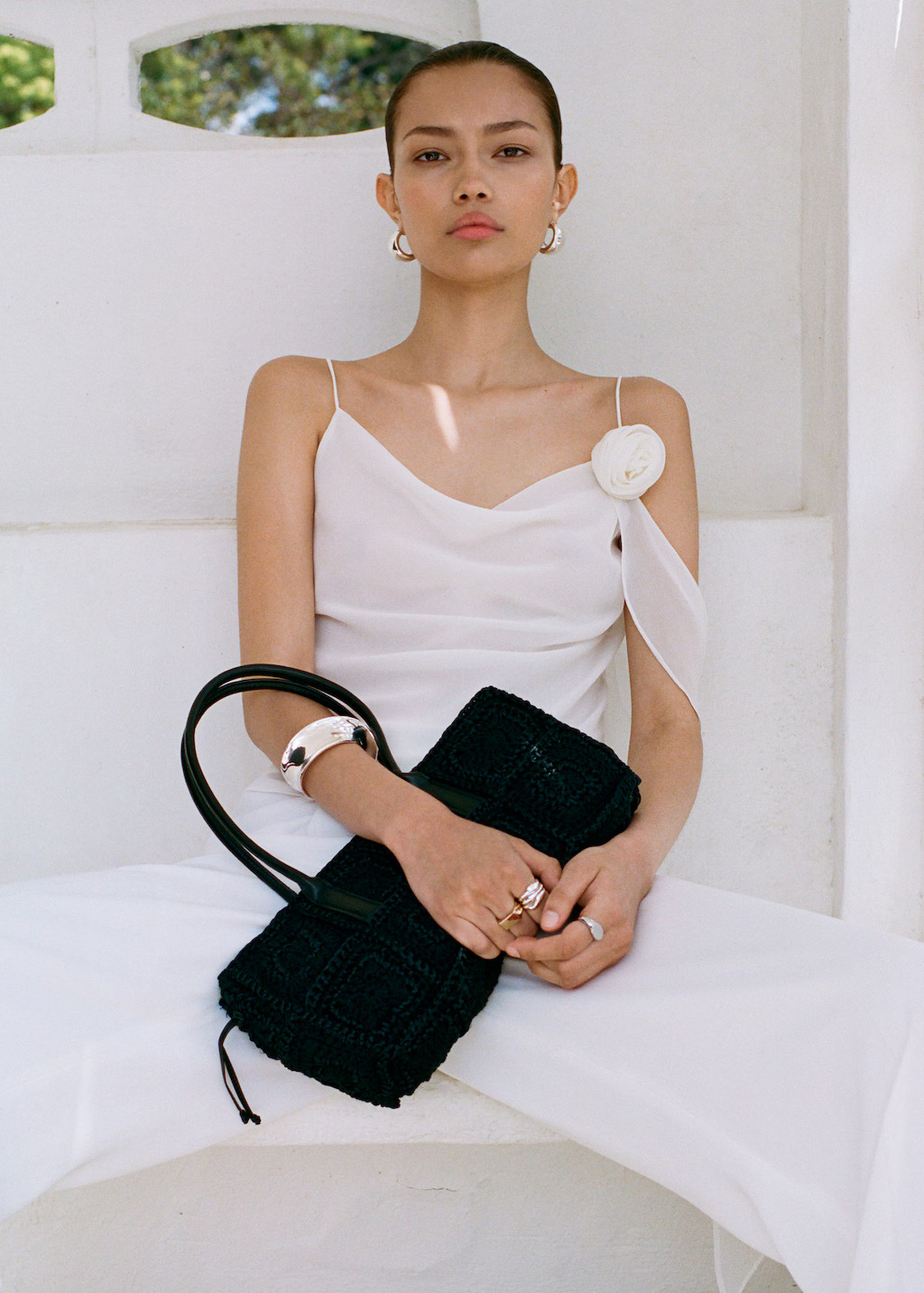 Crochet shoulder bag - Women | MANGO United Kingdom | MANGO (UK)