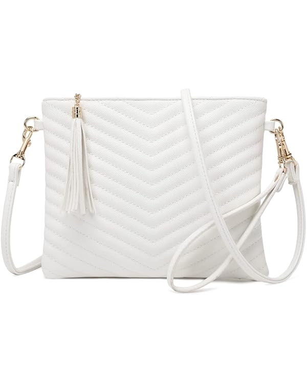 CYHTWSDJ Trendy Vegan Leather Shoulder Purses, Clutch Wallet with Wristlet Strap,Small tassel Cro... | Amazon (US)