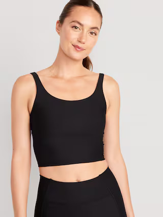 Light Support PowerSoft Longline Sports Bra | Old Navy (US)
