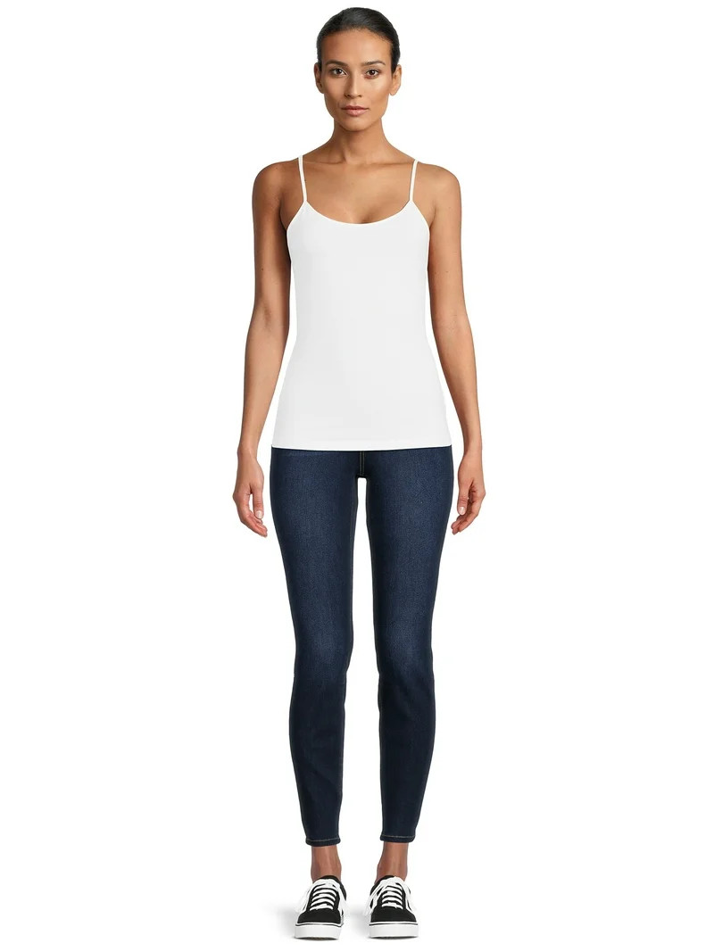 Time and Tru Women's Cami with Adjustable Straps, Sizes XS-XXXL | Walmart (US)